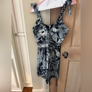 Agua and Bendita navy/black dress